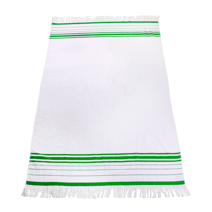 Lime Green Windsor Fringed Beach Towel