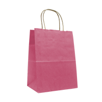 Pink Extra Small Matte Color Kraft Bag Thumb