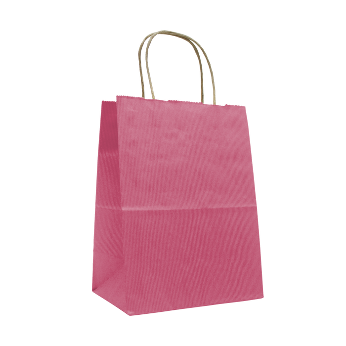 Pink Extra Small Matte Color Kraft Bag
