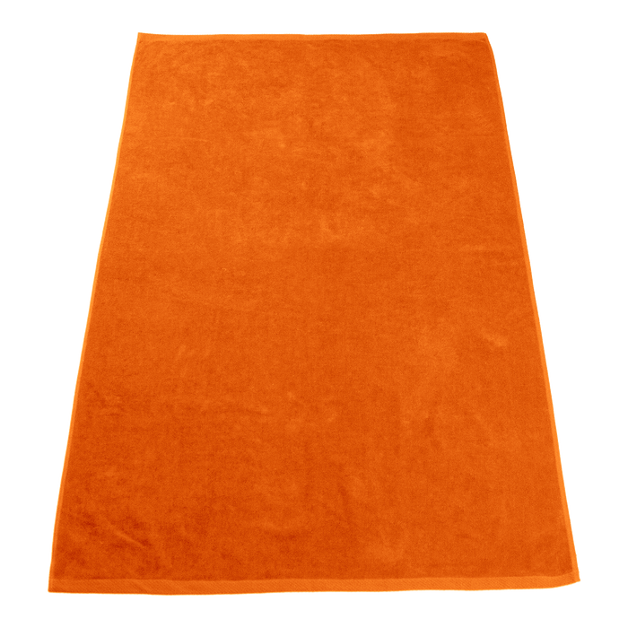 Orange Seascape Color Beach Towel