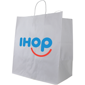 Extra Large White Paper Shopper Bag