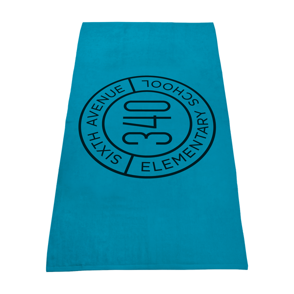 best selling towels,  color beach towels,  silkscreen imprint, 