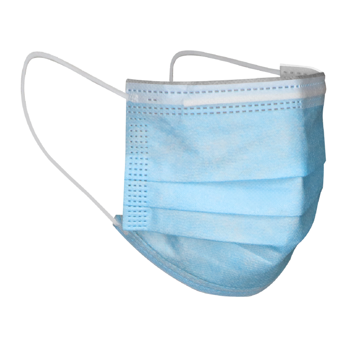 Cool Blue 3 Ply Earloop Facemask