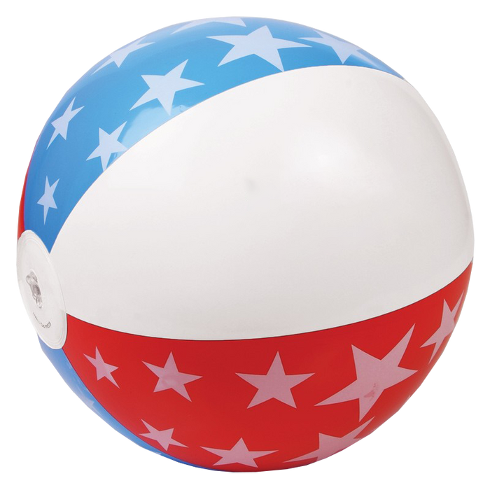 Royal/Red/White Patriotic Beach Ball