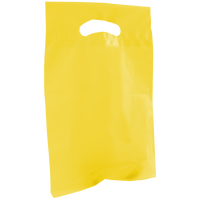 Yellow Small Recyclable Die Cut Plastic Bag Thumb