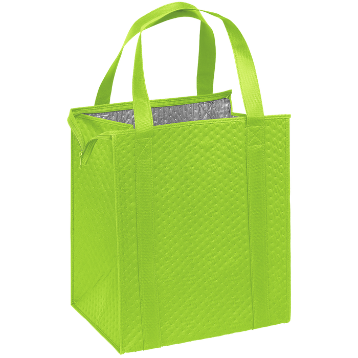 Lime Green Large Insulated Tote