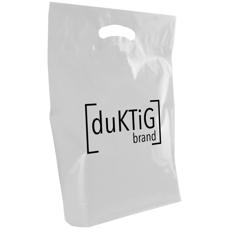 Duktig Brand / Medium Die Cut Plastic Bag / Breast Cancer Awareness Bags