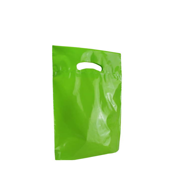 Lime Small Eco-Friendly Die Cut Plastic Bag