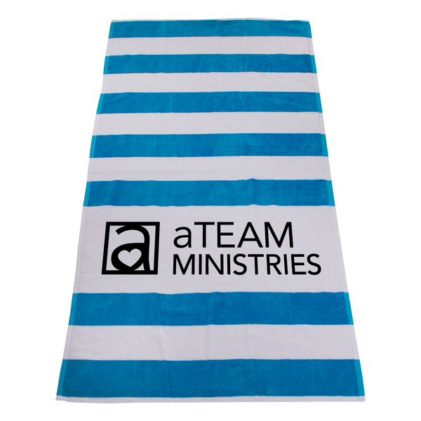 imprinted beach towels,  striped beach towels, 