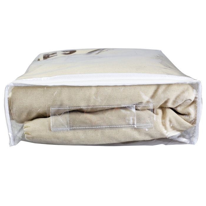 Slaggard Linen Blanket / Embroidered Blankets and Screen Printed