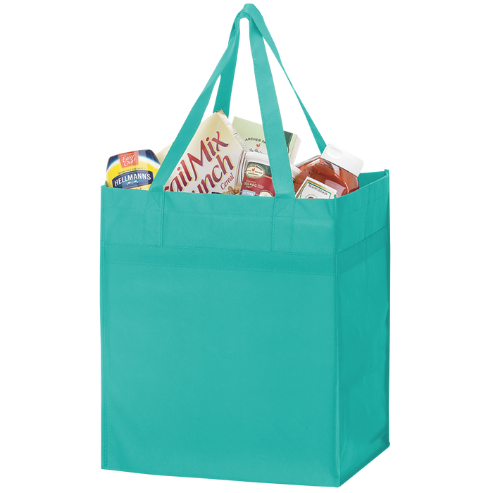 Teal Big Tex Grocery Bag