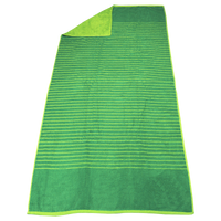 Lime Green Bayside Reversible Stripe Beach Towel Thumb