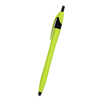 Lime Green Rubberized Dart Pen Thumb