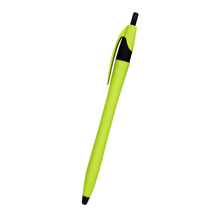Lime Green Rubberized Dart Pen