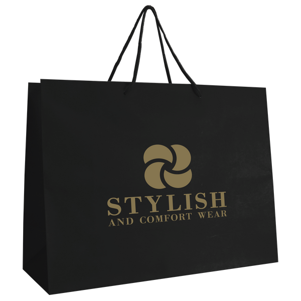 matte & glossy shoppers,  paper bags,  breast cancer awareness bags, 
