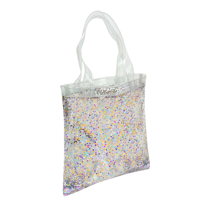 Clear Small Confetti Tote Bag