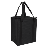 Black Square Top Insulated Tote Thumb