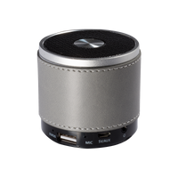 Gray Tuscany™ Faux Leather Wireless Speaker Thumb