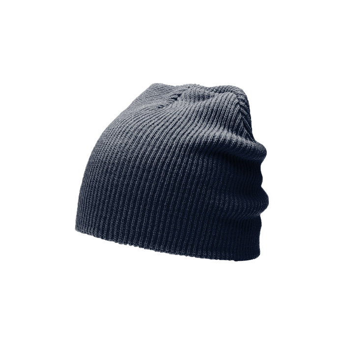 Navy Slouch Knit Beanie