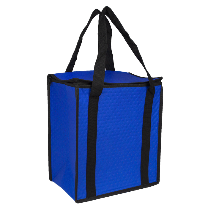 Royal Blue Square Top Insulated Tote