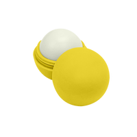 Yellow with Vanilla Flavor Spherical Lip Balm Thumb