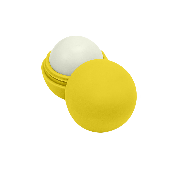 Yellow with Vanilla Flavor Spherical Lip Balm