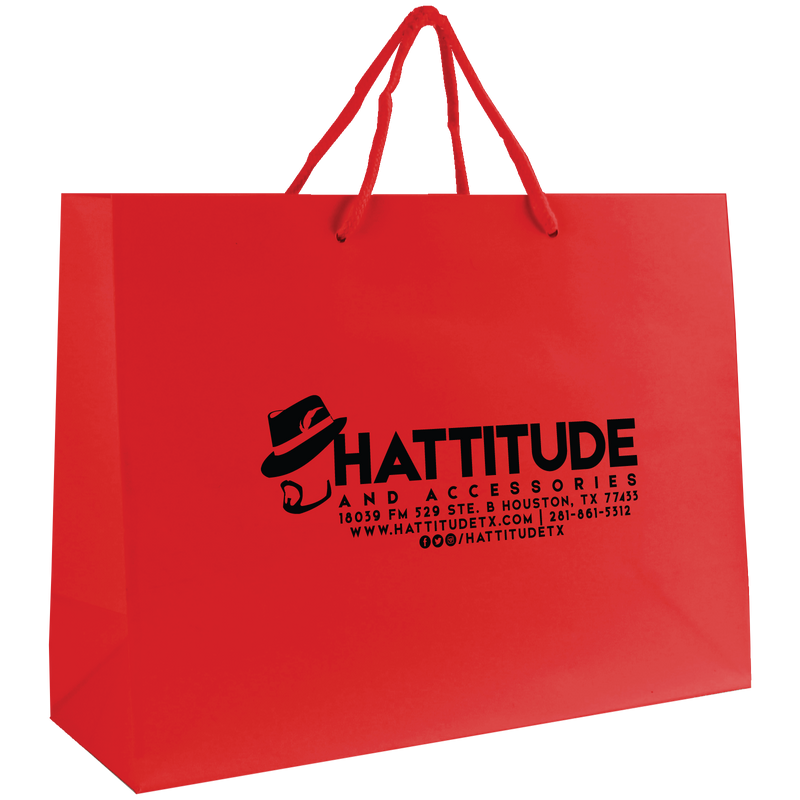 Download HattitudeTX / Medium Glossy Shopper Bag / Paper Bags