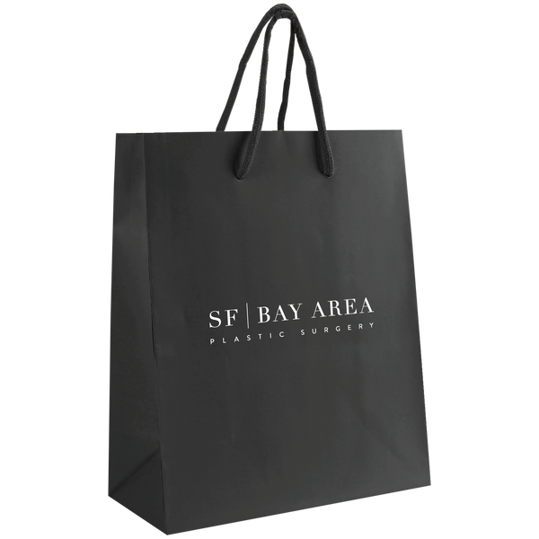 matte & glossy shoppers,  paper bags,  breast cancer awareness bags, 