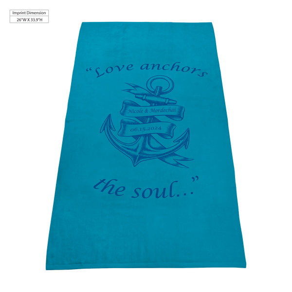 color beach towels,  silkscreen imprint,  best selling towels, 