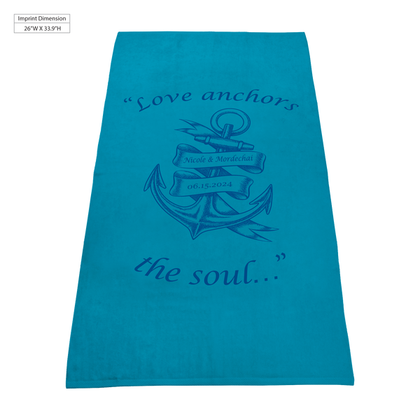 best selling towels,  color beach towels,  silkscreen imprint, 