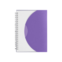 Purple Crescent Spiral Notebook Thumb
