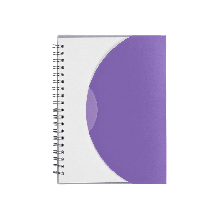 Purple Crescent Spiral Notebook