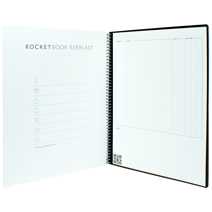 Rocketbook Fusion Executive / Executive Sized Notebooks and Rocketbook  Fusion Notebooks / Rocketbook