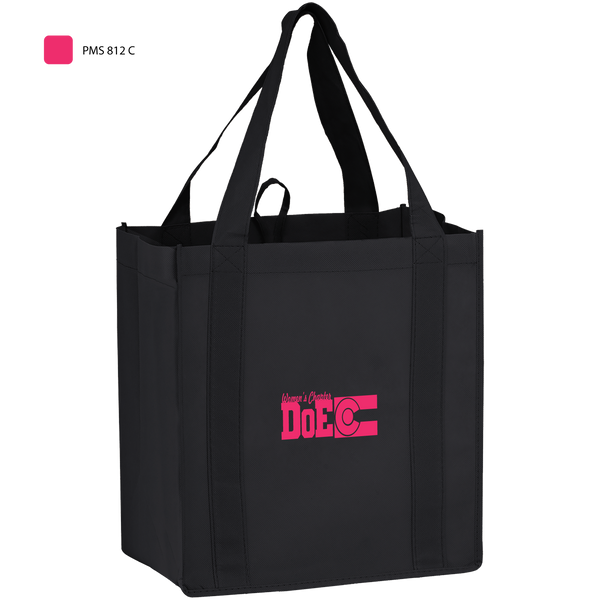 reusable grocery bags,  breast cancer awareness bags, 