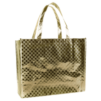 Metallic Gold DISCONTINUED-Metallic Designer Laminated Tote Thumb