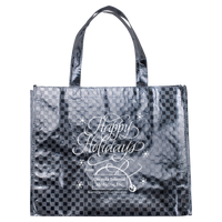  DISCONTINUED-Metallic Designer Laminated Tote Thumb