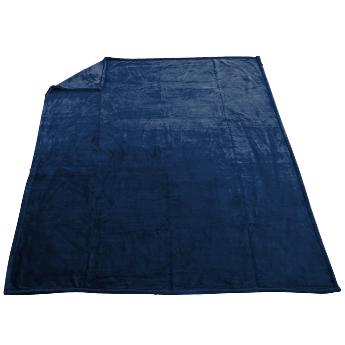 Navy Blue Taos Microfleece Throw