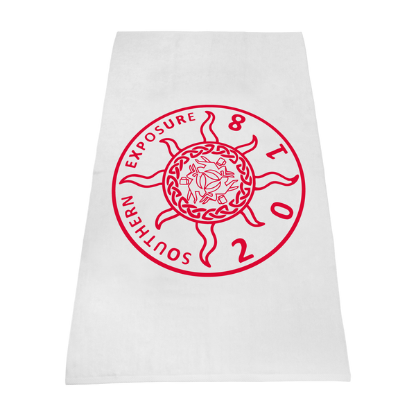 imprinted beach towels,  white beach towels, 