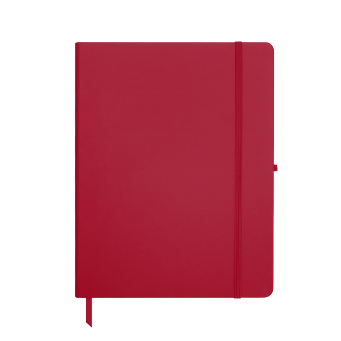 Red Large Soft Faux Leather Journal