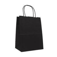 Black Extra Small Matte Color Kraft Bag Thumb