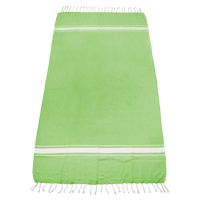 Lime Green Laguna Fringe Beach Towel Thumb