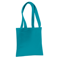 Pool Blue Large Vegan Leather Tote Bag Thumb