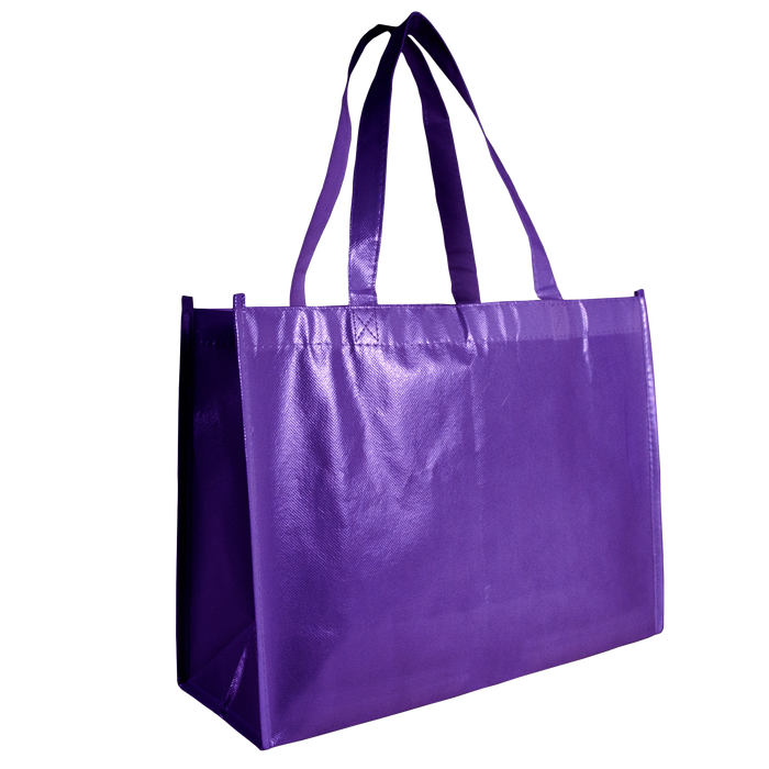 Purple Laminated Convention Tote