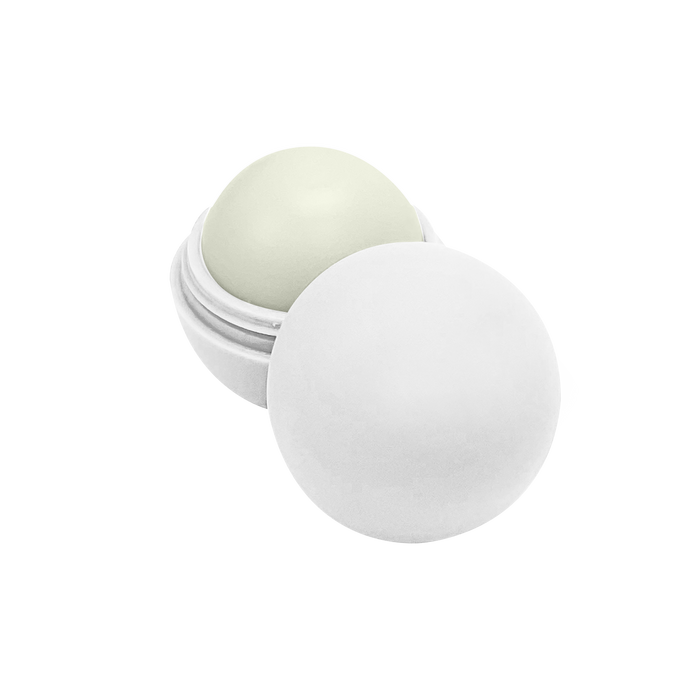 White with Vanilla Flavor Spherical Lip Balm