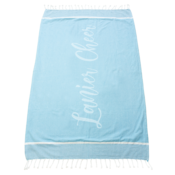 color beach towels,  silkscreen imprint,  embroidery, 