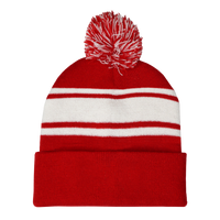 Red Striped Winter Beanie Thumb