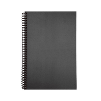 Black Eco-Friendly Spiral Notebook Thumb