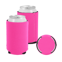 Hot Pink Premium Collapsible Neoprene Koozie Thumb