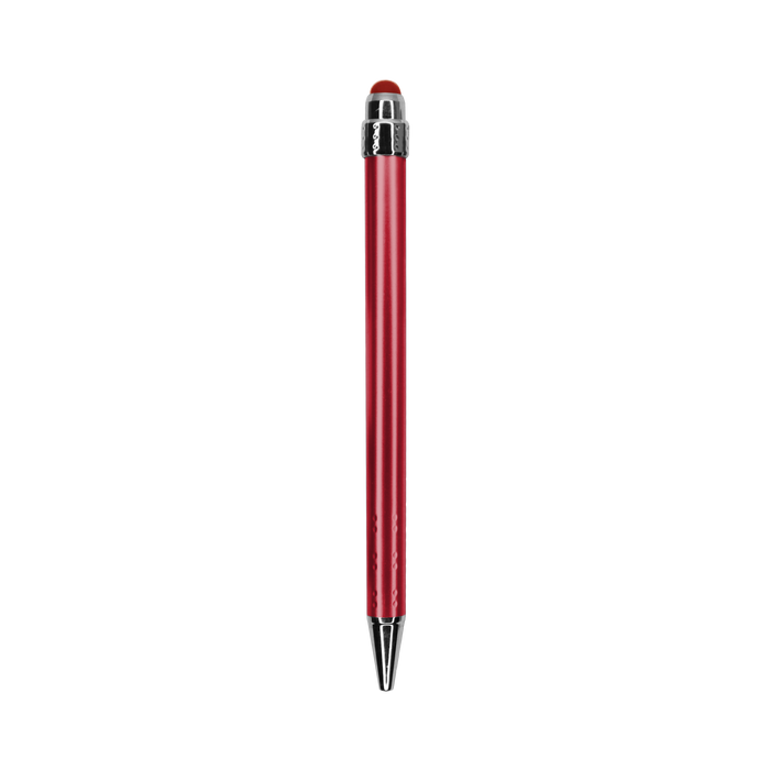 Red with Blue Ink Chrome Stylus Pen