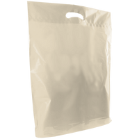 Ivory Large Recyclable Die Cut Plastic Bag Thumb